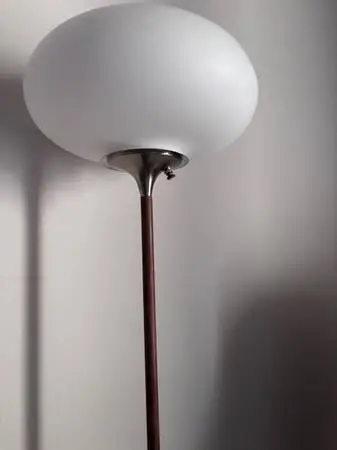 Antique Scandinavian Teak Floor Lamp