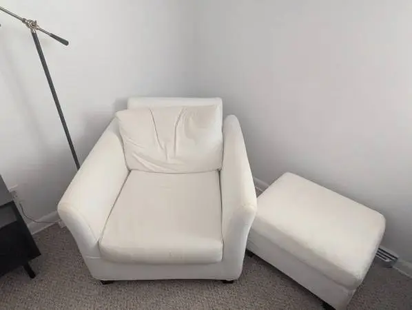 Moving Sale: Armchair + Ottoman, Loveseat, TV Stand, Whiteboard