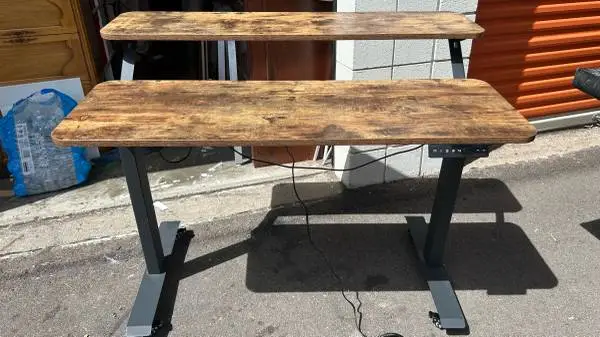 Electric Standing Desk Adjustable Height Sit Stand Desk double top L47”*D29”