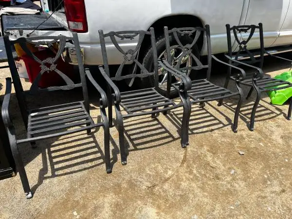 All Aluminum Patio Chair Set