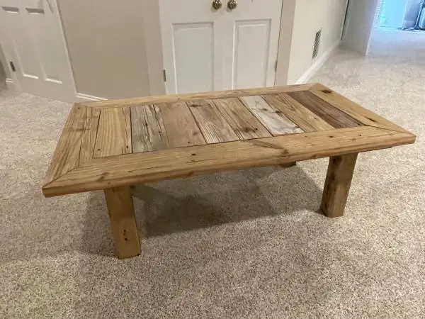 New Coffee / Patio Table from Reclaimed Wood - Custom Made to Size