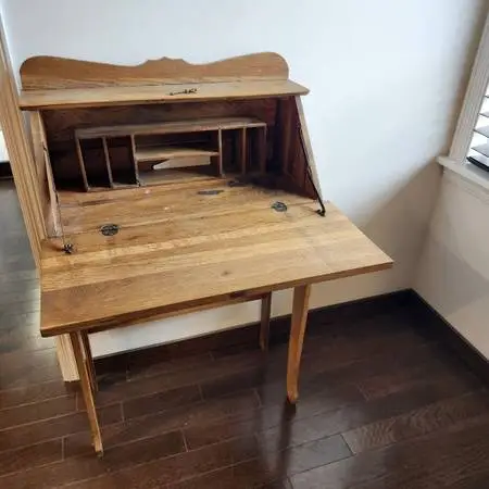 Antique Drop Front Secretary Desk