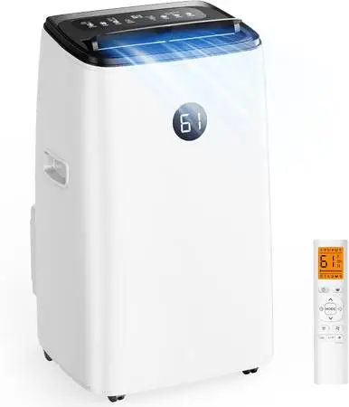 14000 BTU Inverter Portable Air Conditioner Dehumidifier Dual Hose NIB