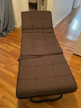 Single Portable Folding Convertible Adjustable Ottoman Guest Bed Cot