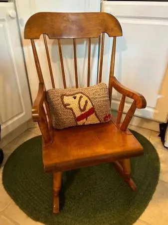 Vintage Nichols & Stone Childs Rocking Chair