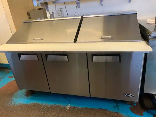 (3) Commercial Restaurant Atosa Stainless Refrigerators and freezer