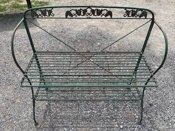 HEAVY WROT IRON BENCH VERY OLD