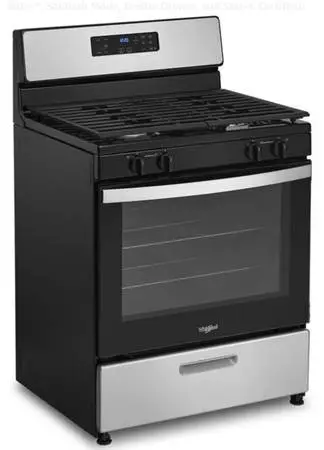 Whirlpool 30 Freestanding Gas Range with 4 Sealed Burners St/Stl. New