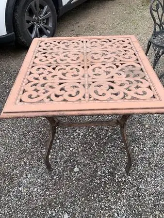 OUTDOOR FURNITURE 3 PIECE SET PATIO TABLE ECT..