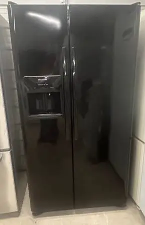 Black Side by Side Fridge