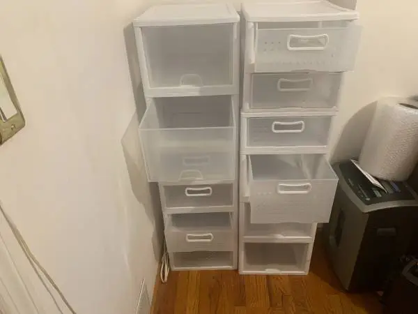 STORAGE DRAWERS (12 LARGE TOTAL)) FROM TARGET