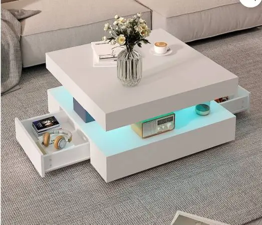 LED LIGHT UP COFFEE TABLE
