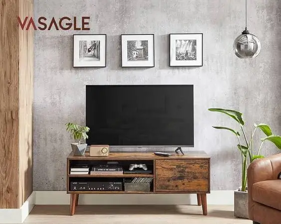 Modern TV stand for 55” TV can deliver