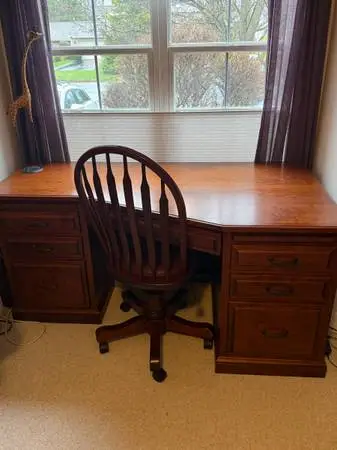 DESK & CHAIR.....CHERRY