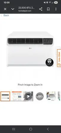 LG THIN Q 23,000 BTU A/C UNIT