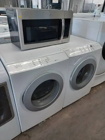 Miele White Front-Load Washer and dryer Set WARRANTY
