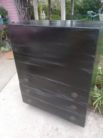 LARGE TRUNK DRESSER WOODEN
