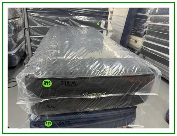 Twin Xl Size Simmons Beautyrest Black Series 3 Mattress & Box Bed