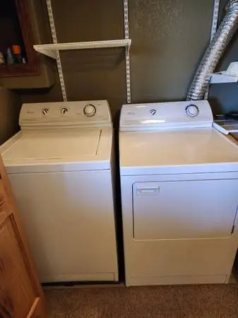 MAYTAG PERFORMA TOP LOAD WASHER + GAS DRYER