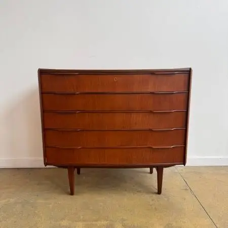 Danish Modern teak Dresser by Vordingborg Møbelfabrik (Refinished)