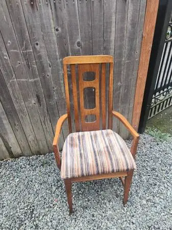 UNIQUE VINTAGE 60S 70S MID-CENTURY MODERN MCM BRUTALIST ARMCHAIR MAYAN