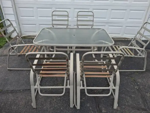 Aluminum Patio Outdoor Dining Set