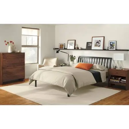 Room & Board Queen Platform Bed - Natural Steel