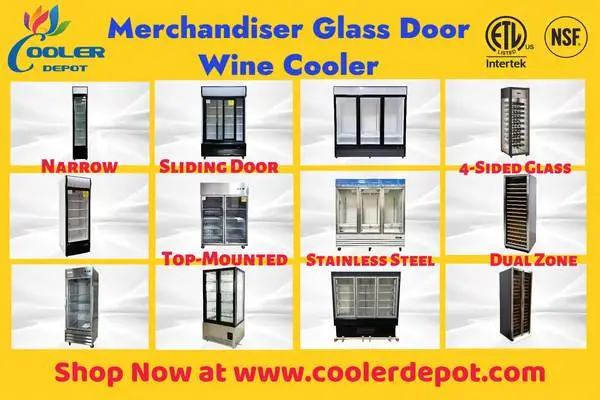 Merchandiser Glass Door Refrigerator / Freezer / Wine Cooler