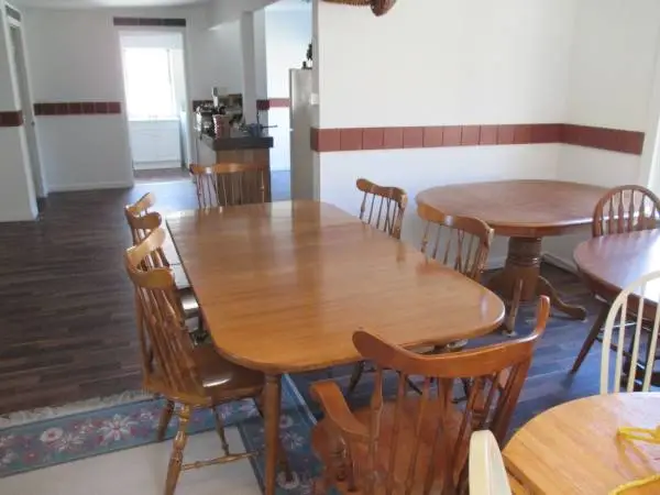 DINING ROOM TABLE AND CHAIRS