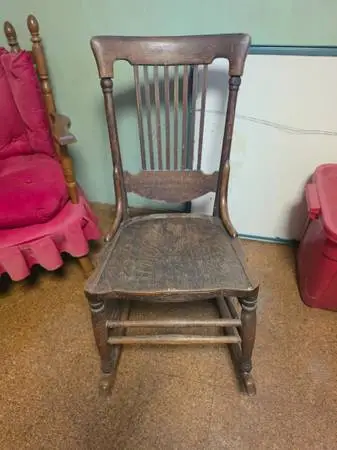 Antique rocker, rocking chair, oak rocker, small rocker