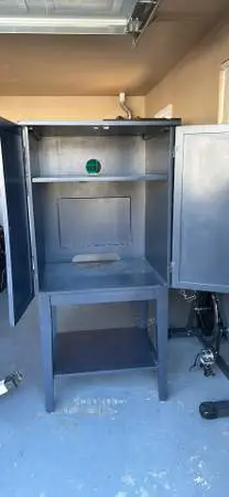 Black cabinet solid wood