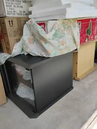 Black T.V. stand, USED!