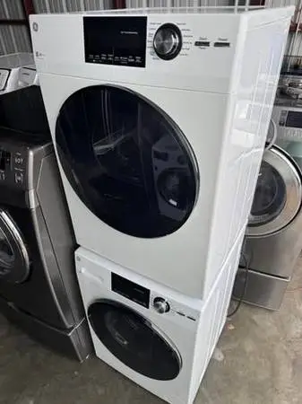 24-inch GE Stackable Front-Loading Washing Machine with Steam a