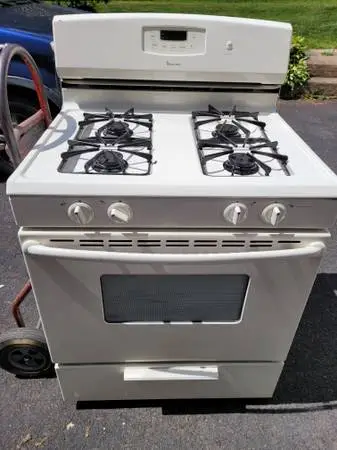 Bisque maytag gas  stove