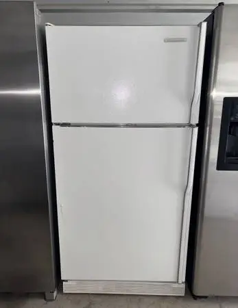White Kitchenaid Refrigerator And Freezer