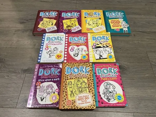 DORK DIARIES BY RACHEL RENEE RUSSELL 10 HARDCOVER & Paperback BOOKS