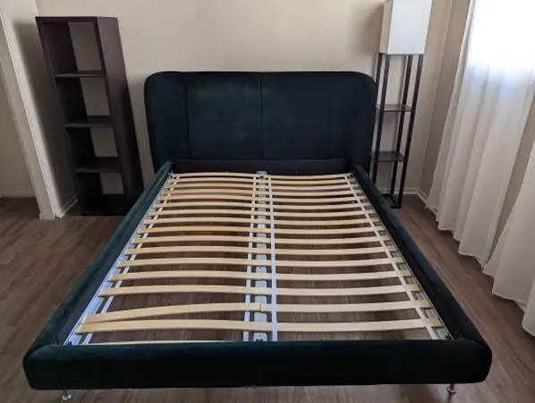 Bed frame and cabinet for sale