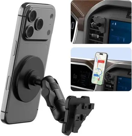 Surfcabin CNC Truck Air Vent Phone Holder, Magnetic Full Metal Phone M
