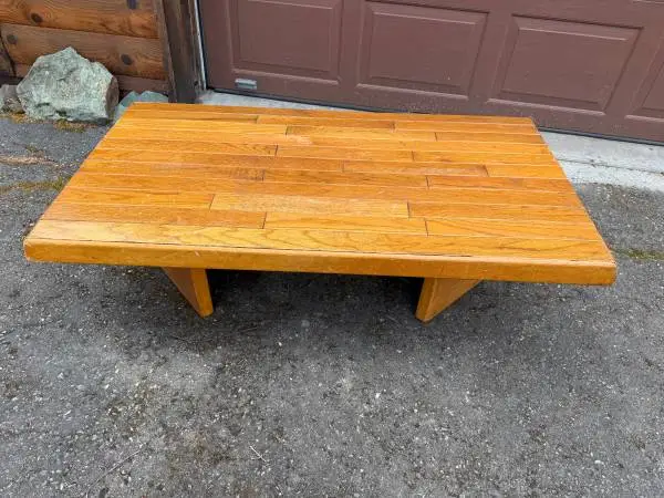 Oak strip Coffee Table
