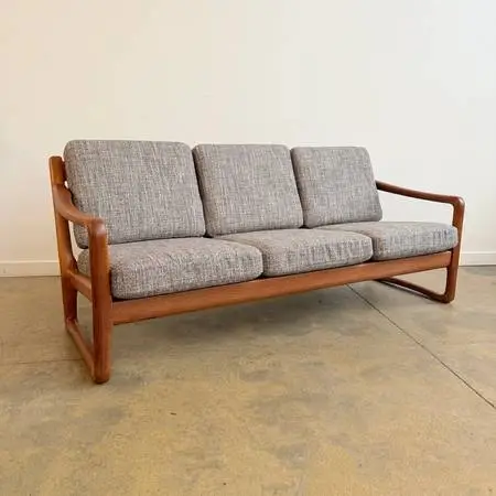 Danish Modern Juul Kristensen Three Seater Teak Sofa