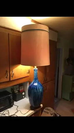 Awesome 1960s Mid Century Modern 50”tall Table Lamp/perfect condition