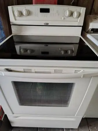 Glass top stove