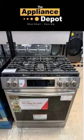 New Frigidaire Gas Slide-in Range