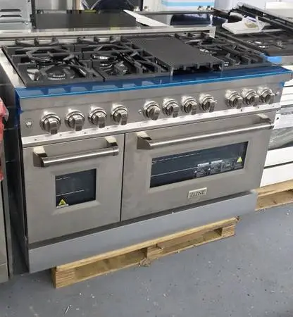 Brand new 48-in Z line dual fuel gas range