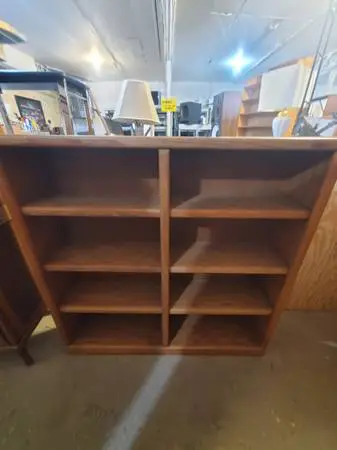 Short wide bookshelf
