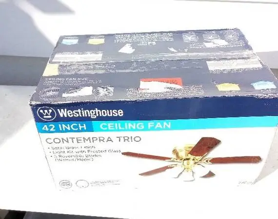 Westinghouse 7850900 42 inch Satin Brass Five Blade Indoor Ceiling Fan