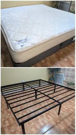 12 inch King Size Mattress and bed frame. FREE DELIVERY SAME DAY 🚚..