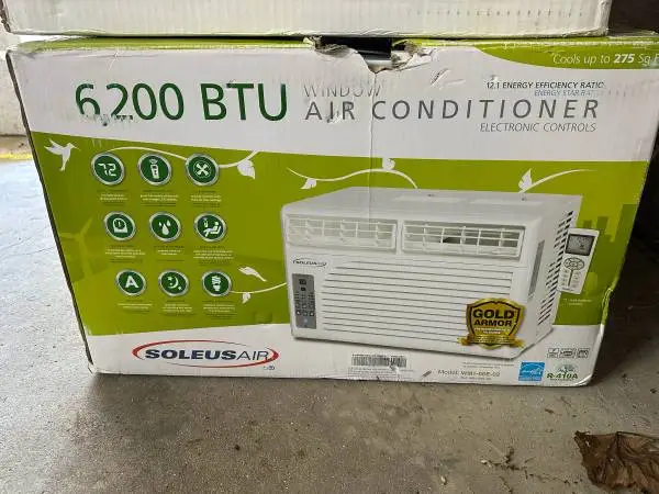 Soleus Air 6,200 BTU Electronic Window Air Conditioner