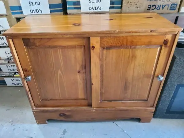 Vintage Record album cabinet