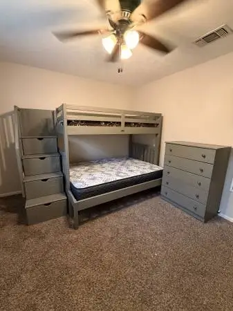 Bunk Bed (full & twin mattress) and Chester drawer
